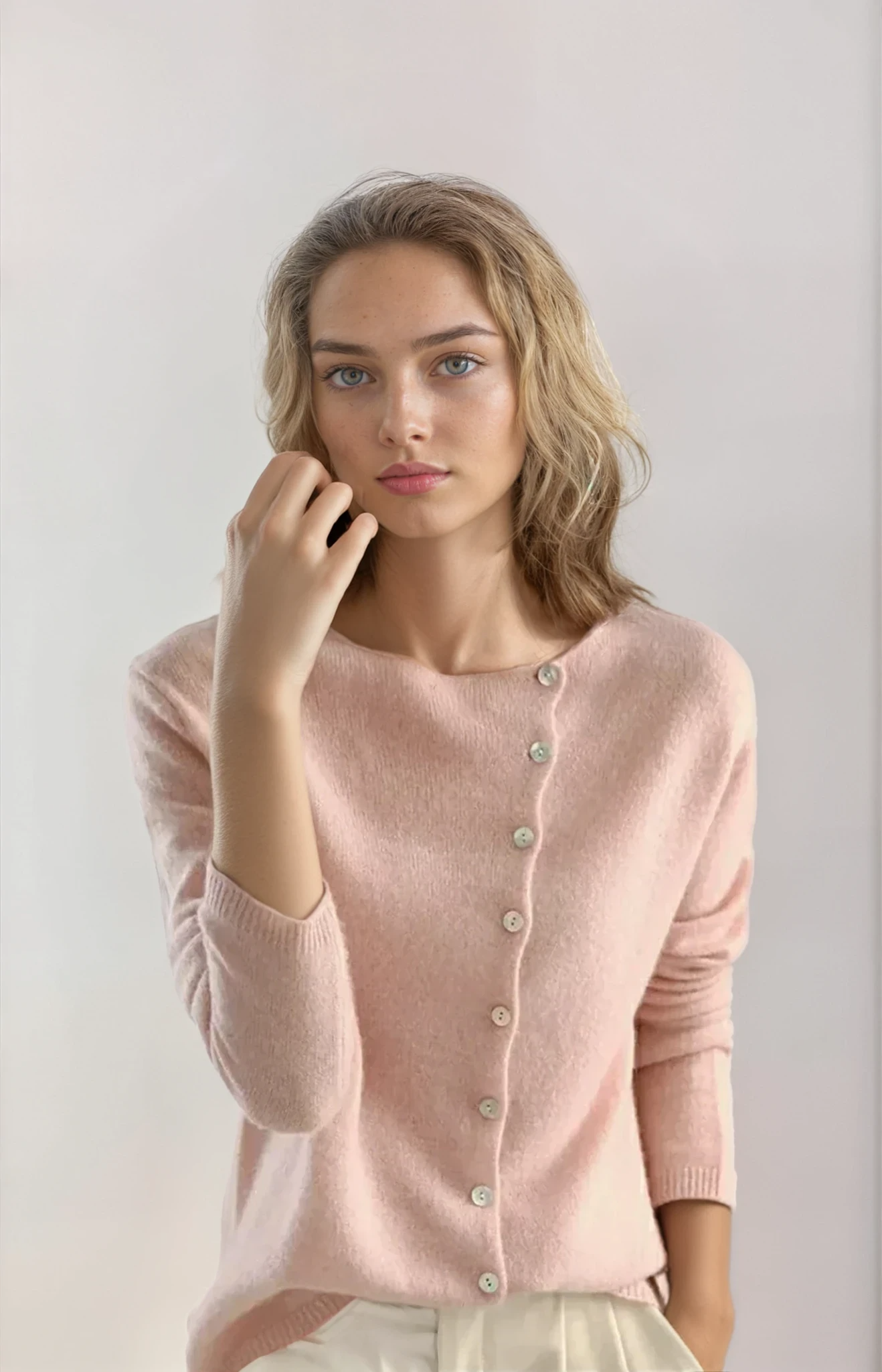Dames casual cardigan met asymmetrische knoopsluiting – comfortabele en stijlvolle vest jas